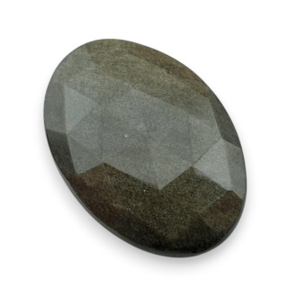 Obsydian złoty kaboszon fasetowany 30x21 mm nr 11
