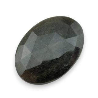 Obsydian złoty kaboszon fasetowany 30x21 mm nr 28
