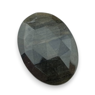 Obsydian złoty kaboszon fasetowany 30x21 mm nr 2