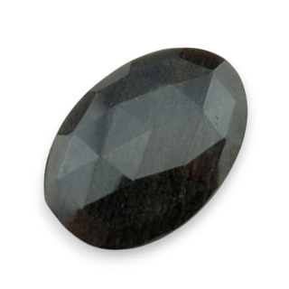 Obsydian złoty kaboszon fasetowany 30x21 mm nr 33