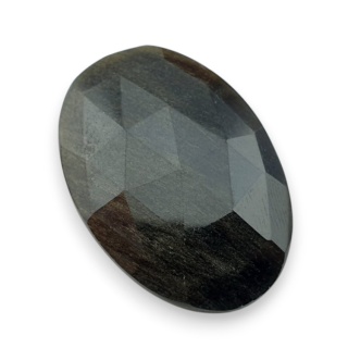 Obsydian złoty kaboszon fasetowany 30x21 mm nr 33