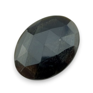 Obsydian złoty kaboszon fasetowany 30x22 mm nr 13