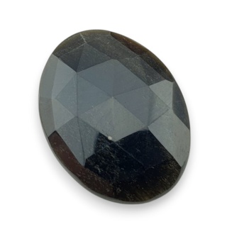 Obsydian złoty kaboszon fasetowany 30x22 mm nr 13