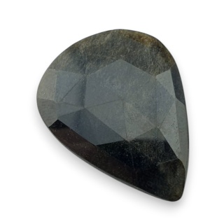 Obsydian złoty kaboszon fasetowany 30x23 mm nr 27