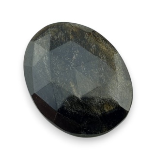 Obsydian złoty kaboszon fasetowany 30x24 mm nr 3