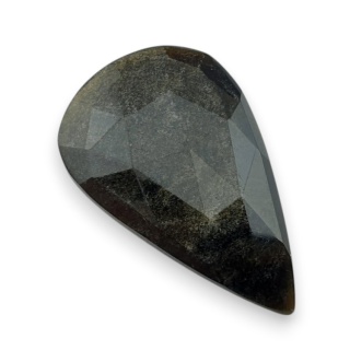 Obsydian złoty kaboszon fasetowany 31x19 mm nr 21