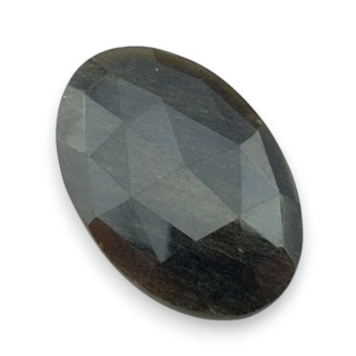 Obsydian złoty kaboszon fasetowany 31x20 mm nr 16
