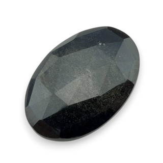 Obsydian złoty kaboszon fasetowany 31x21 mm nr 14