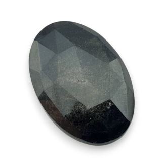 Obsydian złoty kaboszon fasetowany 31x21 mm nr 14