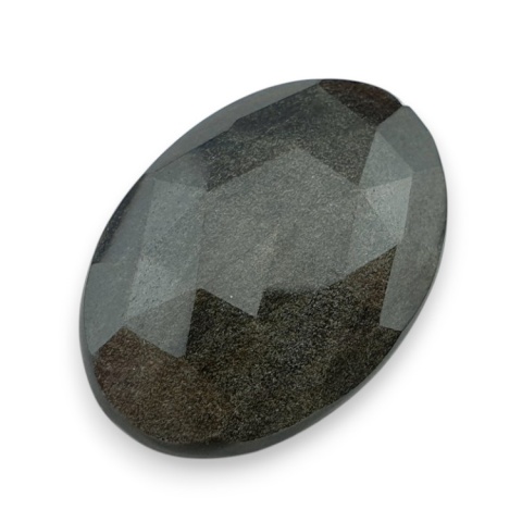 Obsydian złoty kaboszon fasetowany 31x22 mm nr 1 Obsydian złoty kaboszon fasetowany 31x22 mm nr 1