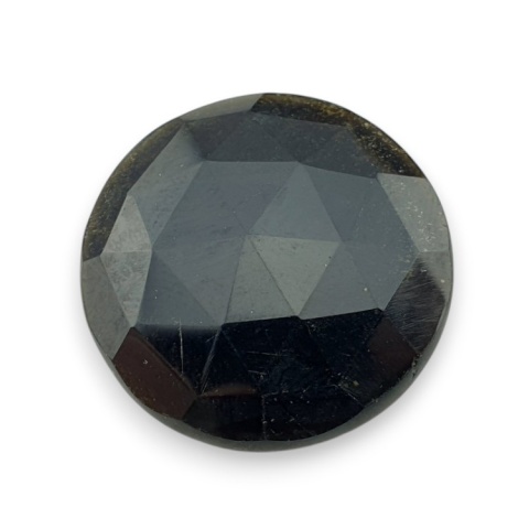 Obsydian złoty kaboszon fasetowany fi 27 mm nr 4 Obsydian złoty kaboszon fasetowany fi 27 mm nr 4