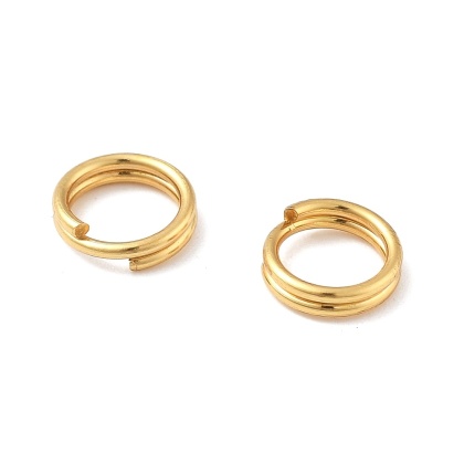 Ogniwo sprężynka stal szlchetna 5x1 mm 10 szt pozłacane
