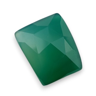 Onyks zielony kaboszon fasetowany 17x13 mm nr 63
