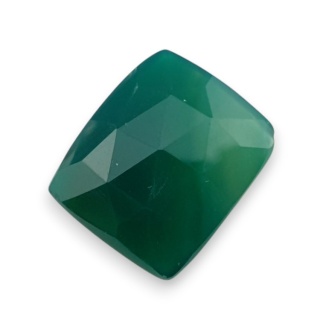 Onyks zielony kaboszon fasetowany 17x15 mm nr 52