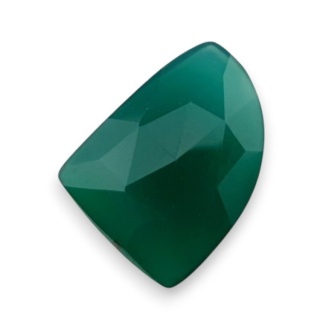 Onyks zielony kaboszon fasetowany 20x15 mm nr 61