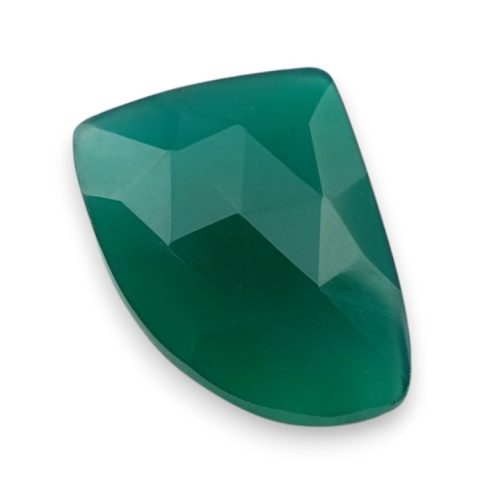 Onyks zielony kaboszon fasetowany 20x15 mm nr 61 Onyks zielony kaboszon fasetowany 20x15 mm nr 61