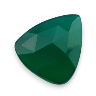 Onyks zielony kaboszon fasetowany 20x17 mm nr 90