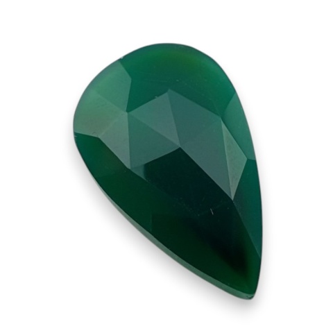 Onyks zielony kaboszon fasetowany 23x14 mm nr 80 Onyks zielony kaboszon fasetowany 23x14 mm nr 80