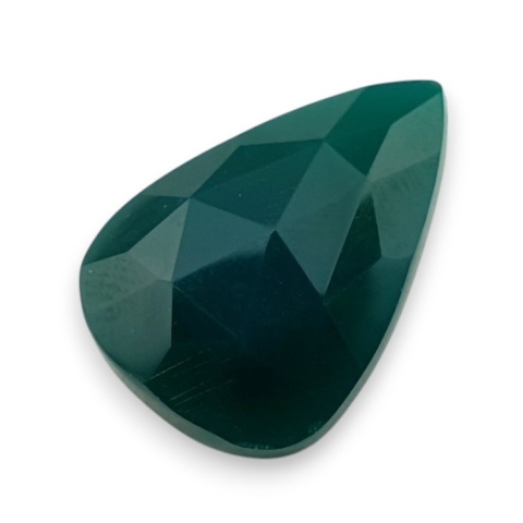 Onyks zielony kaboszon fasetowany 23x15 mm nr 41 Onyks zielony kaboszon fasetowany 23x15 mm nr 41