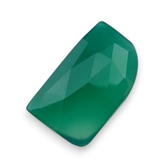 Onyks zielony kaboszon fasetowany 24x14 mm nr 66