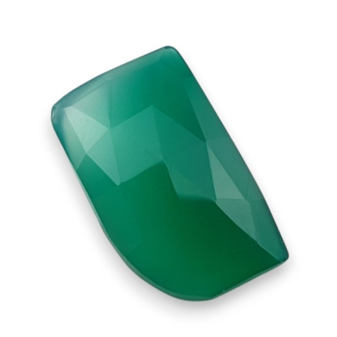 Onyks zielony kaboszon fasetowany 24x14 mm nr 66 Onyks zielony kaboszon fasetowany 24x14 mm nr 66
