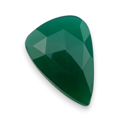 Onyks zielony kaboszon fasetowany 24x17 mm nr 91 Onyks zielony kaboszon fasetowany 24x17 mm nr 91