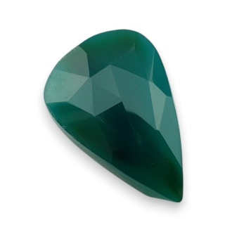Onyks zielony kaboszon fasetowany 25x17 mm nr 65
