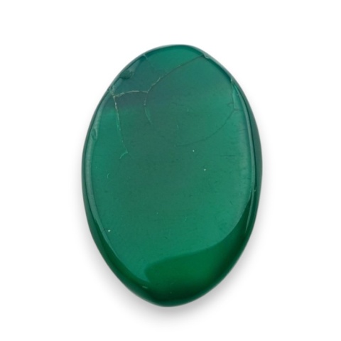 Onyks zielony kaboszon fasetowany 25x17 mm nr 84 Onyks zielony kaboszon fasetowany 25x17 mm nr 84