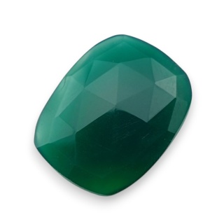 Onyks zielony kaboszon fasetowany 25x19 mm nr 83