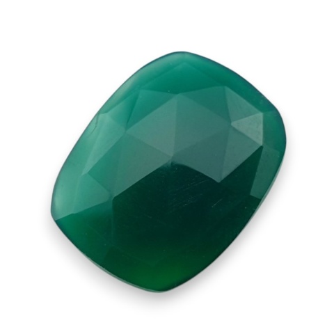 Onyks zielony kaboszon fasetowany 25x19 mm nr 83 Onyks zielony kaboszon fasetowany 25x19 mm nr 83