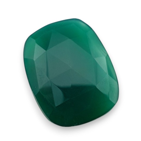 Onyks zielony kaboszon fasetowany 25x19 mm nr 83 Onyks zielony kaboszon fasetowany 25x19 mm nr 83