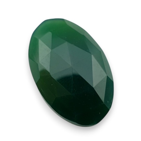 Onyks zielony kaboszon fasetowany 26x16 mm nr 78 Onyks zielony kaboszon fasetowany 26x16 mm nr 78