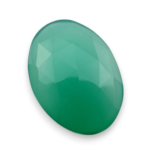 Onyks zielony kaboszon fasetowany 26x18 mm nr 56 Onyks zielony kaboszon fasetowany 26x18 mm nr 56