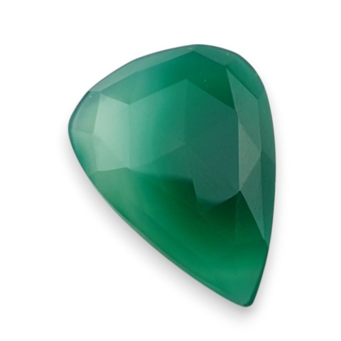 Onyks zielony kaboszon fasetowany 26x19 mm nr 77 Onyks zielony kaboszon fasetowany 26x19 mm nr 77
