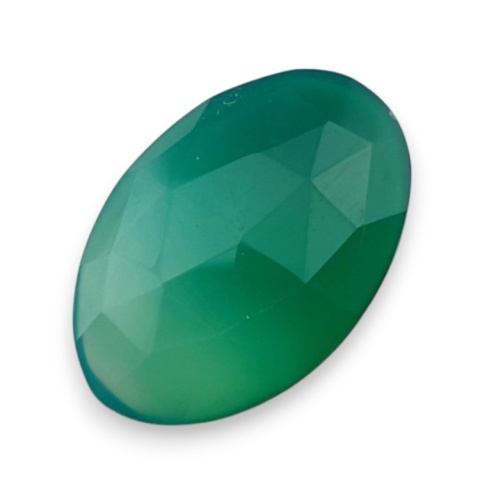 Onyks zielony kaboszon fasetowany 27x17 mm nr 75 Onyks zielony kaboszon fasetowany 27x17 mm nr 75