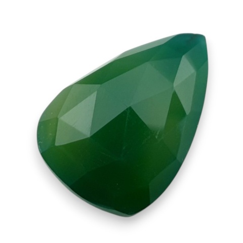 Onyks zielony kaboszon fasetowany 27x19 mm nr 71 Onyks zielony kaboszon fasetowany 27x19 mm nr 71