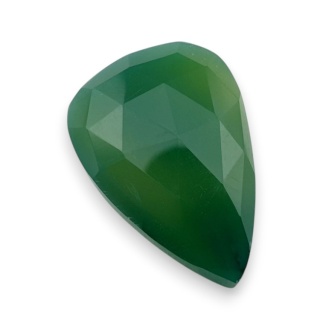 Onyks zielony kaboszon fasetowany 27x19 mm nr 71