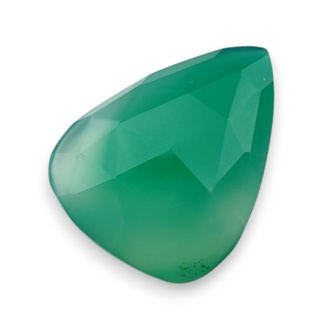 Onyks zielony kaboszon fasetowany 27x20 mm nr 42