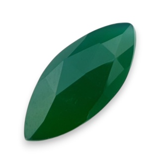 Onyks zielony kaboszon fasetowany 28x12 mm nr 57