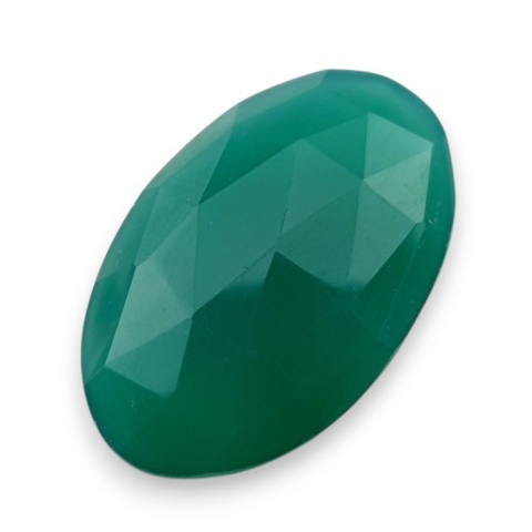 Onyks zielony kaboszon fasetowany 28x18 mm nr 55 Onyks zielony kaboszon fasetowany 28x18 mm nr 55