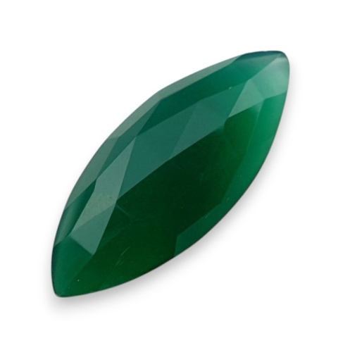 Onyks zielony kaboszon fasetowany 29x12 mm nr 58 Onyks zielony kaboszon fasetowany 29x12 mm nr 58