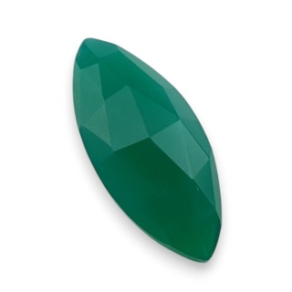 Onyks zielony kaboszon fasetowany 29x13 mm nr 68