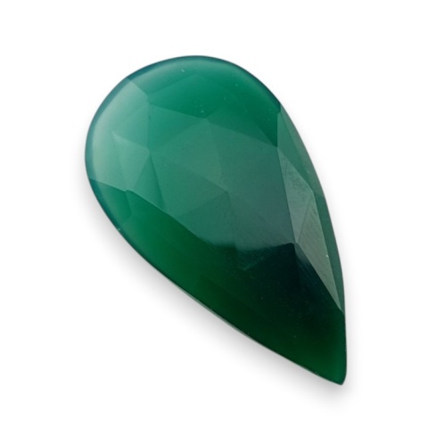 Onyks zielony kaboszon fasetowany 31x17 mm nr 76 Onyks zielony kaboszon fasetowany 31x17 mm nr 76