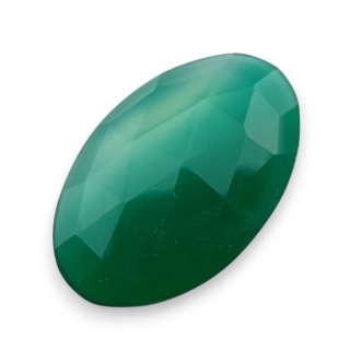 Onyks zielony kaboszon fasetowany 31x20 mm nr 48