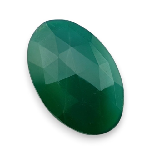 Onyks zielony kaboszon fasetowany 31x20 mm nr 64 Onyks zielony kaboszon fasetowany 31x20 mm nr 64