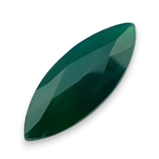 Onyks zielony kaboszon fasetowany 32x12 mm nr 86