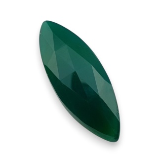 Onyks zielony kaboszon fasetowany 32x12 mm nr 86