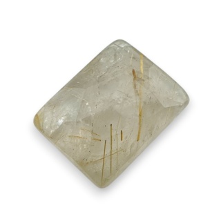 Kwarc z rutylem kaboszon fasetowany 19x15 mm nr 55