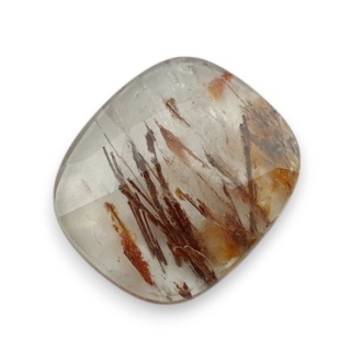 Kwarc z rutylem kaboszon fasetowany 19x17 mm nr 137