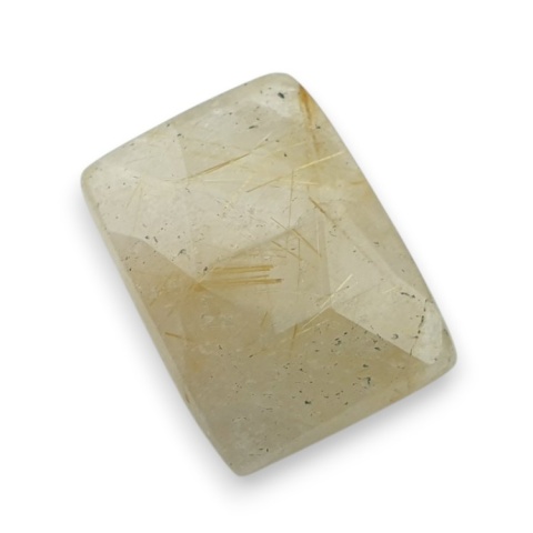 Kwarc z rutylem kaboszon fasetowany 20x15 mm nr 22 Kwarc z rutylem kaboszon fasetowany 20x15 mm nr 22